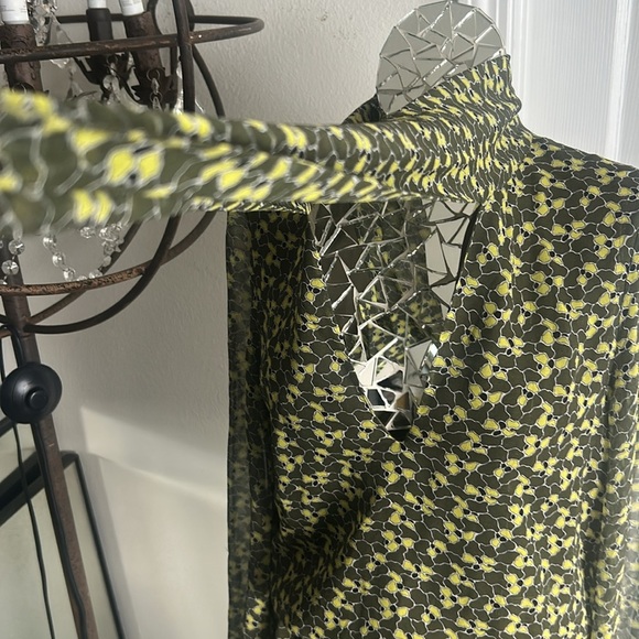 ALEXIS Margeaux Silk Maxi Green Floral Dress S - Picture 5 of 8